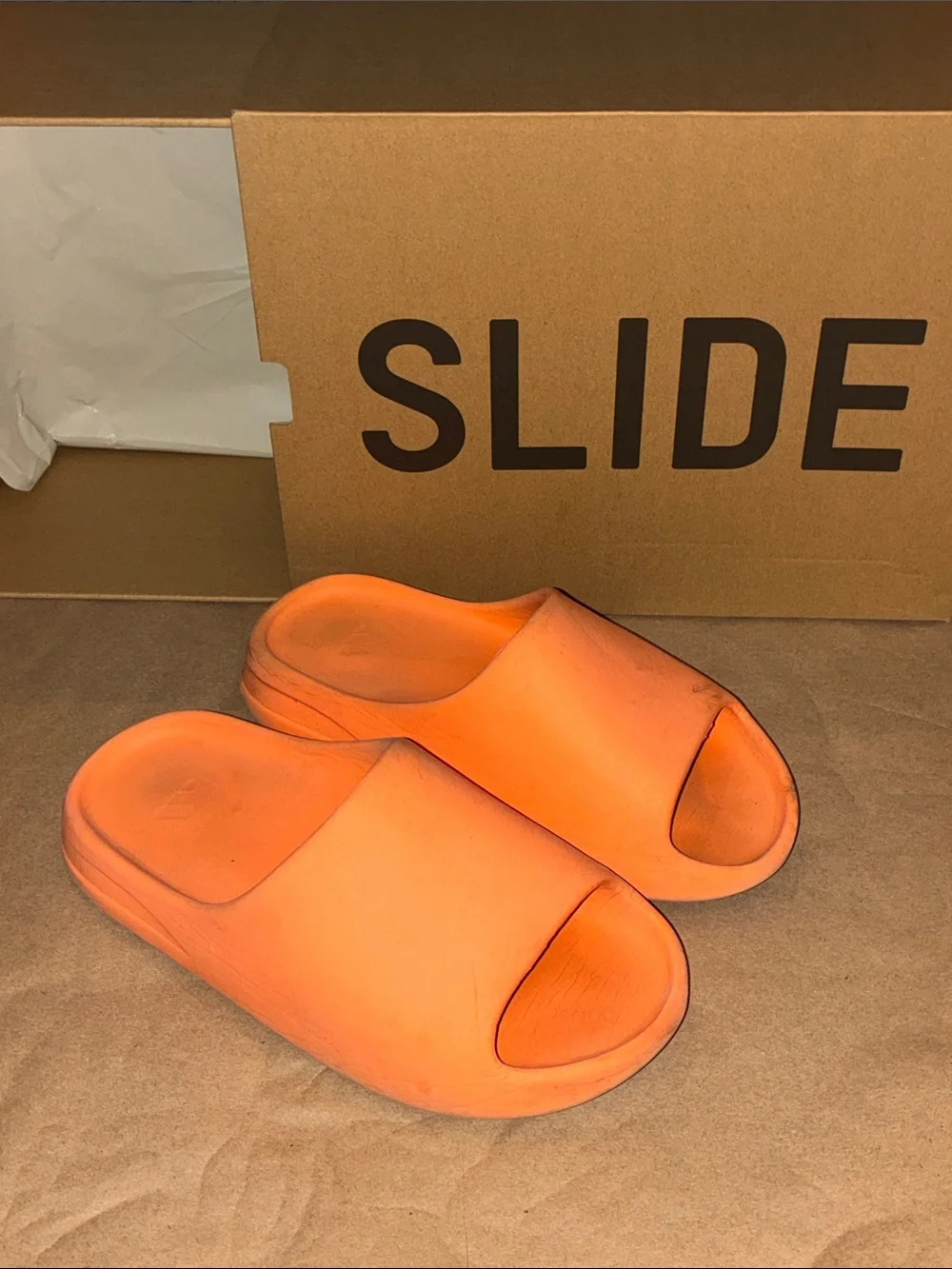 adidas Yeezy Slides Orange Sherbet size 5 US